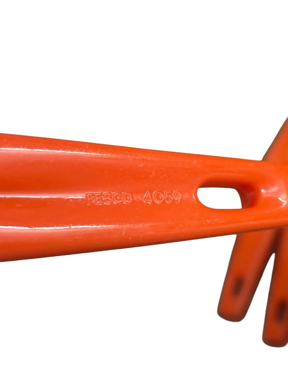 2 Vintage Fesco Serving Forks Melamine Orange 4059 Set New Old Stock